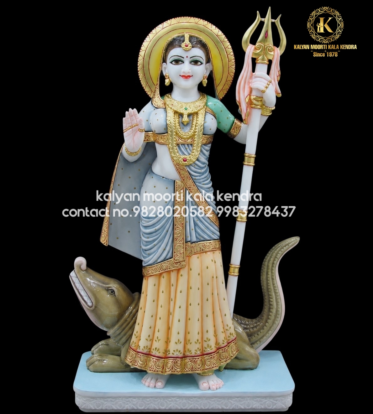 Khodiyar mata marble statue