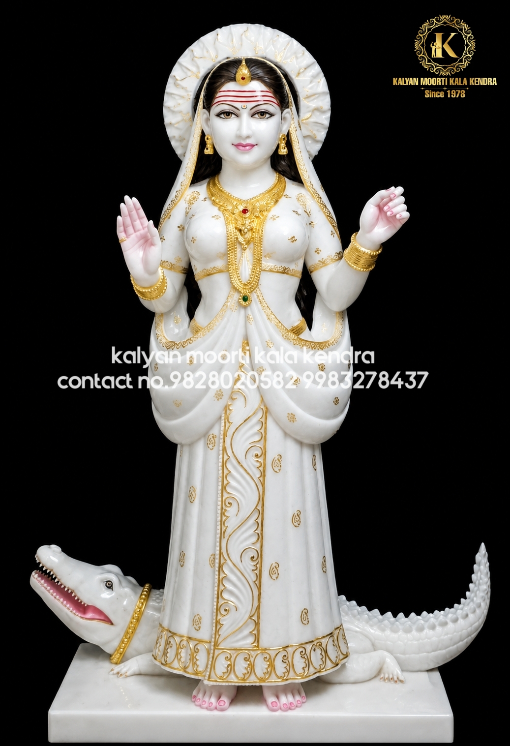 Marble khodiyar mata statue